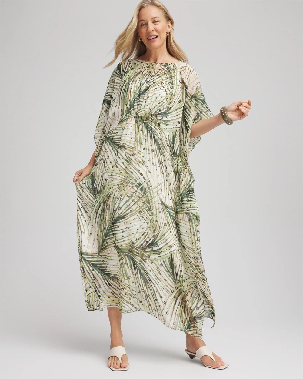 Island Cinch-Waist Kaftan Dress | Chico's
